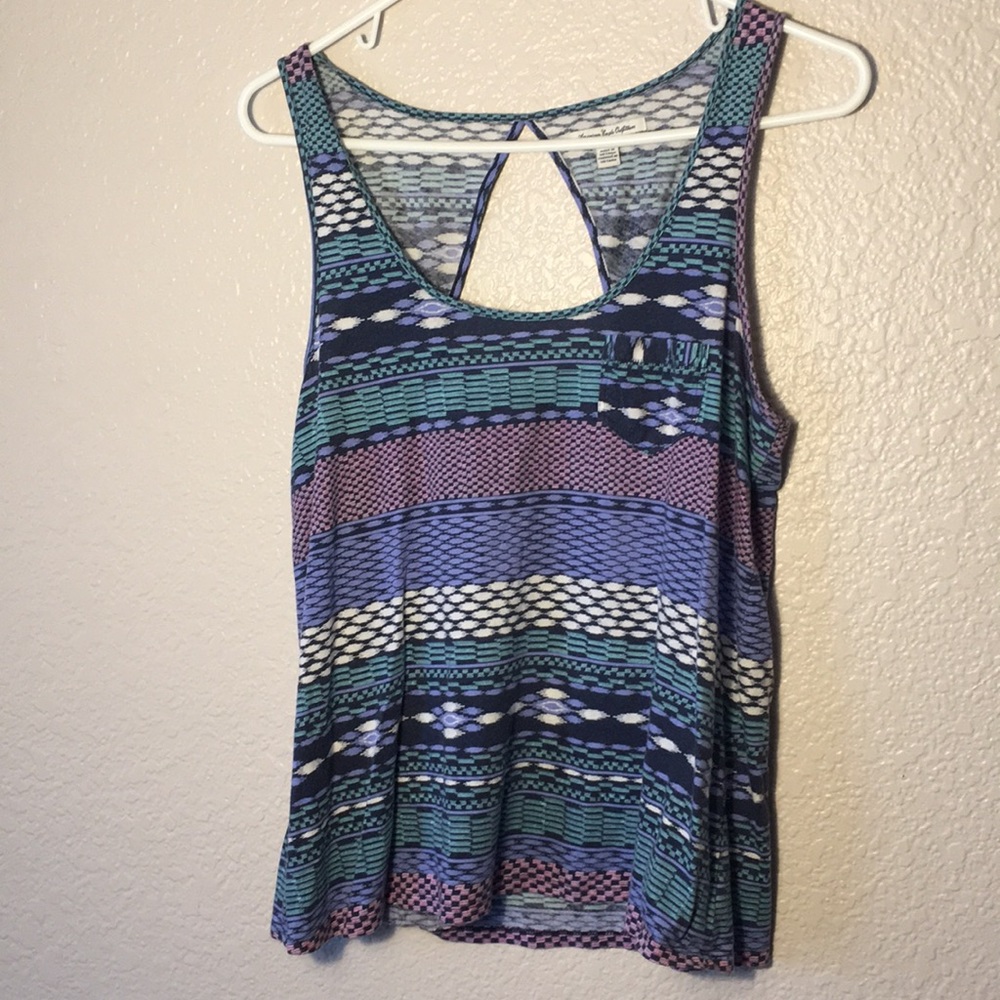 American Eagle Tribal Print Tank Top